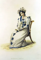 Morning dress, fashion plate from Ackermann