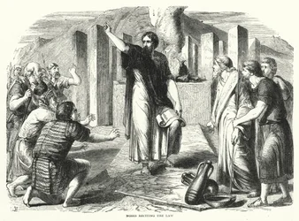 Moses Reciting the Law