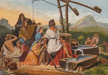 Moses Saving the Daughters of Jethro