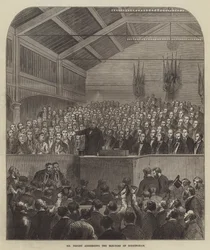 Mr Bright addressing the Electors of Birmingham