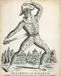 Mr G French as Harlequin