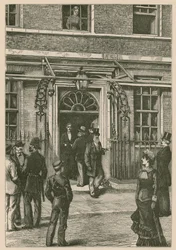 Mr Gladstones illness: anxious inquirers in Downing Street
