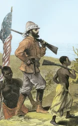 Mr. Henry Morton Stanley Approaching Lake Tanganyika