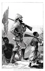 Mr. Henry Morton Stanley Approaching Lake Tanganyika