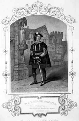 Mr J.W. Wallack as Gloster, Act I Scene 1, in Richard III, by William Shakespeare