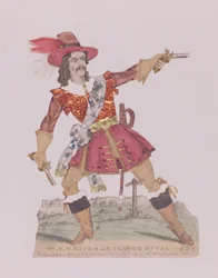 Mr. N.T. Hicks in the Guise of the French Highwayman Claude Duval (1643-70)