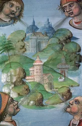 City, from the Hunterian Psalter, c.1170