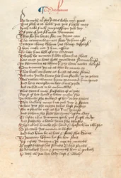 Ms. New Coll 314, f90v, The Canterbury Tales by Geoffrey Chaucer