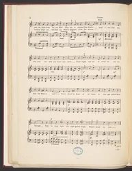 Music score of song 