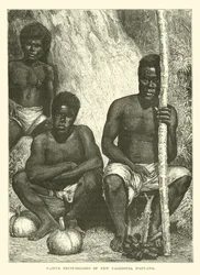 Native Fruit-Sellers of New Caledonia, Papuans