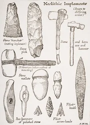 Neolithic Implements, illustration from 