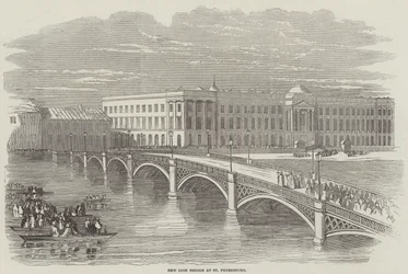 New Iron Bridge at St. Petersburg