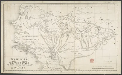 New Map for the voyage to the North West coast of Africa, Anno, drawn and printed by Dean & Munday