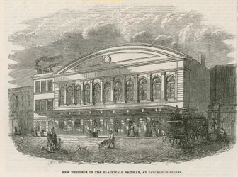 New Terminus of the Blackwall Railway at Fenchurch Street, London