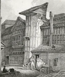 North East View of an old house lately standing in Sweedon
