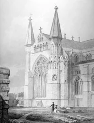 North End of Durham Cathedral, 1843
