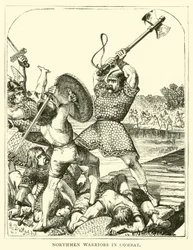 Northmen warriors in combat