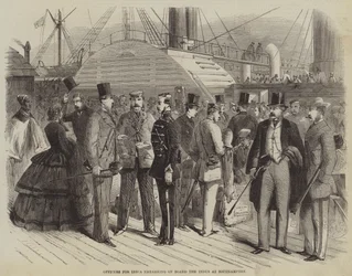 Officers for India embarking on Board the Indus at Southampton