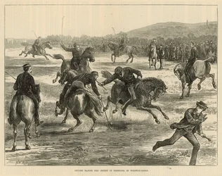 Officers Playing Polo on Woolwich Common