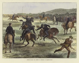 Officers Playing Polo
