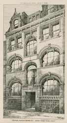 Offices, Austin Friars, London EC, Aston Webb, Architect