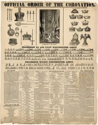 Official Order of the Coronation of Queen Victoria
