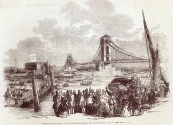 Opening of the Hungerford Suspension Bridge