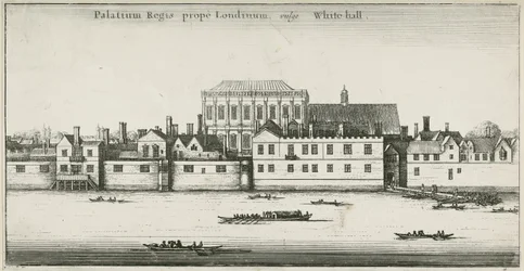 Palace of Whitehall from the River Thames, Westminster, London, UK