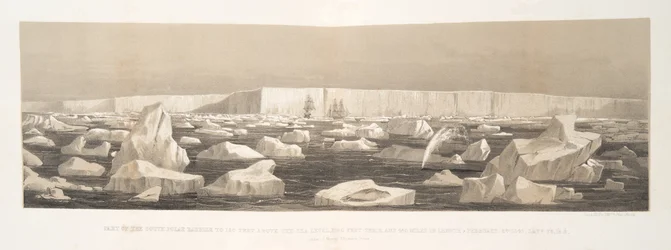 Part of the South Polar Barrier to 180 Feet Above the Sea Level