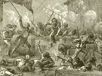 Paul Jones boarding the Serapis