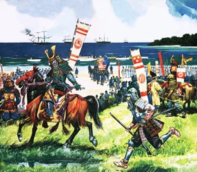 Perry Lands in Japan