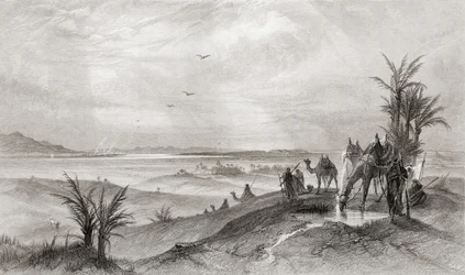 Pi Hahiroth and the Red Sea, where the Israelites camped during their exodus from Egypt, from 