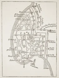 Plan of Acre in the thirteenth century