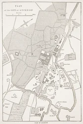 Plan of the City of Lucknow, from Cassell