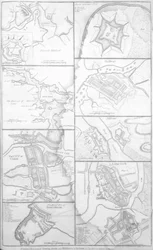 Plans of the Principal Towns, Forts and Harbours in Ireland, illustration from 