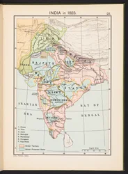 Plate from Historical Atlas of India