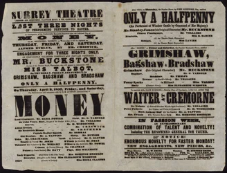 Playbill Issued by Surrey Theatre