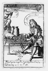 Playing Cards Commemorating the War of the Spanish Succession, Heart Suit