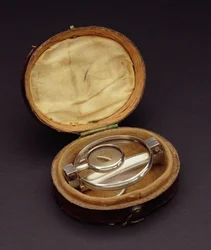 Pocket folding telescope in original case