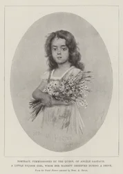 Portrait of Angele Gastaud, a Little Nicoise Girl, commissioned by the Queen