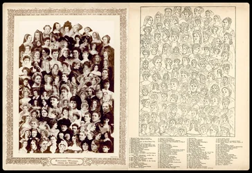 Portrait Montage, c. 1910: Eminent Women, Literary and Historical