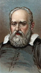 Portrait of Galileo Galilei - From series Leaders of Men - Chromolithography - English School, 20th century