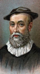 Portrait of John Knox (1514-1572). Scottish priest, leader of the Protestant Reformation in Scotland - From the series "Leaders of Men" - 20th century