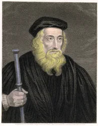 Portrait of John Wycliffe engraved by James Posselwhite after a print by G. White, pub. by William Mackenzie