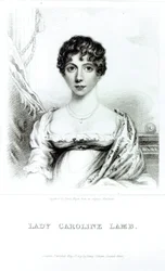 Portrait of Lady Caroline Lamb engraved by Henry Meyer