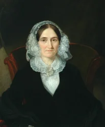 Portrait of Lady with Lacy Headdress