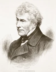 Portrait of Lord Ellenborough, illustration from Cassell