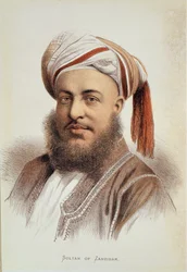 Portrait of Sayyid Barghash, Sultan of Zanzibar