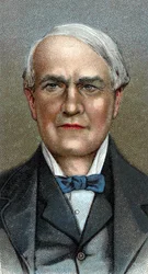 Portrait of Thomas Alva Edison - American inventor - From series Leaders of Men