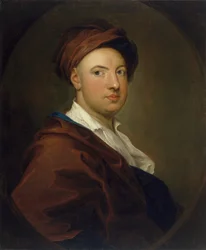 Portrait of a man, possibly James Thomson, after William Hogarth